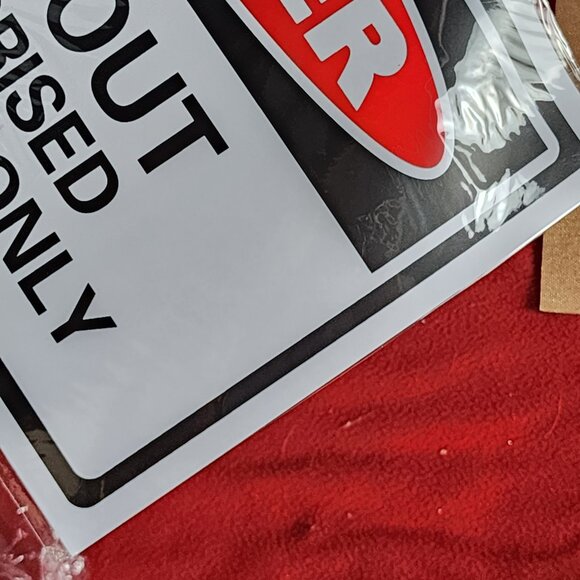 Heavy Poly 11.7"x7.8" Danger Keep Out Authorised Personnel Only Safety Signs 6pk - Picture 8 of 16